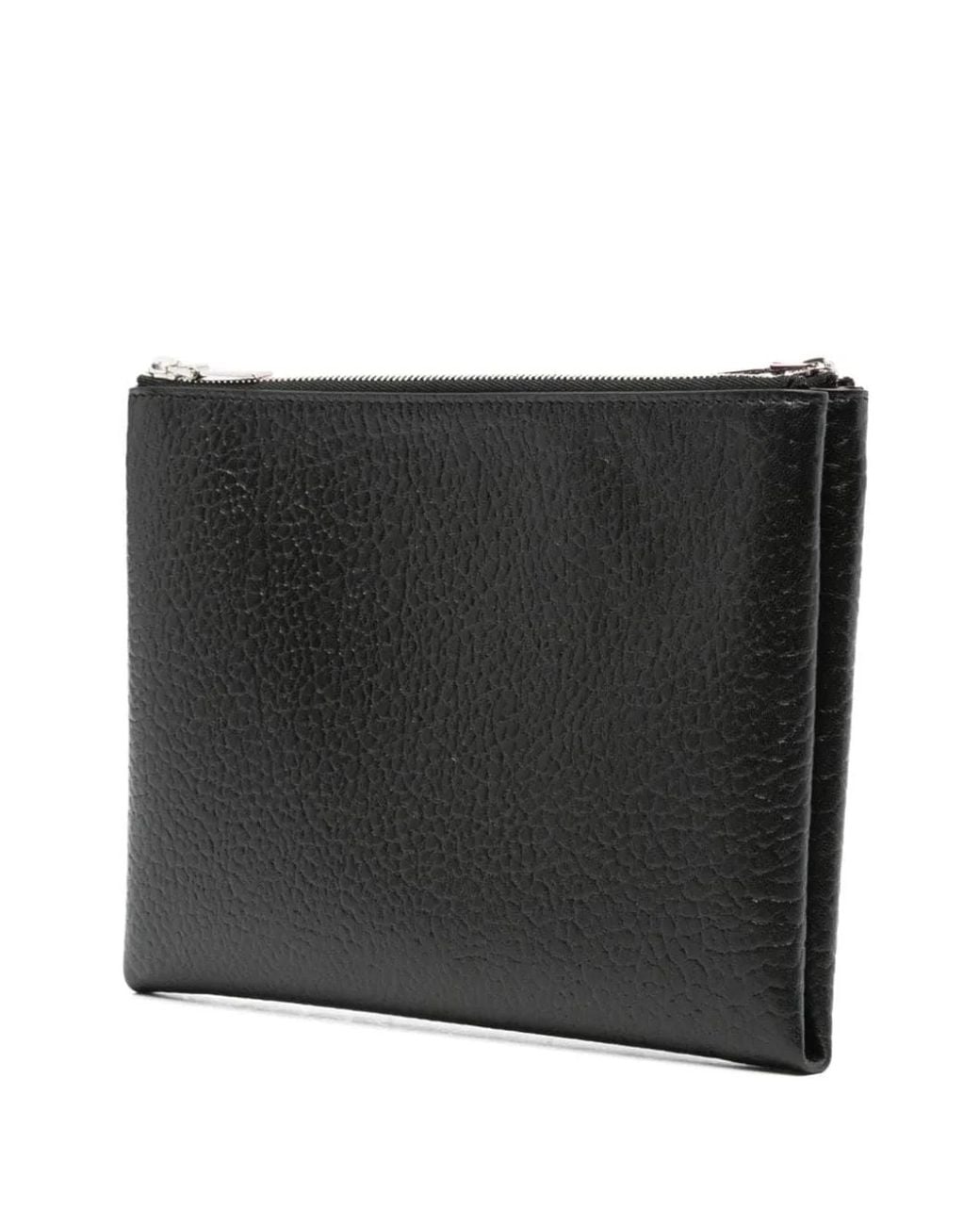 McQueen Black Cross Bar Clutch