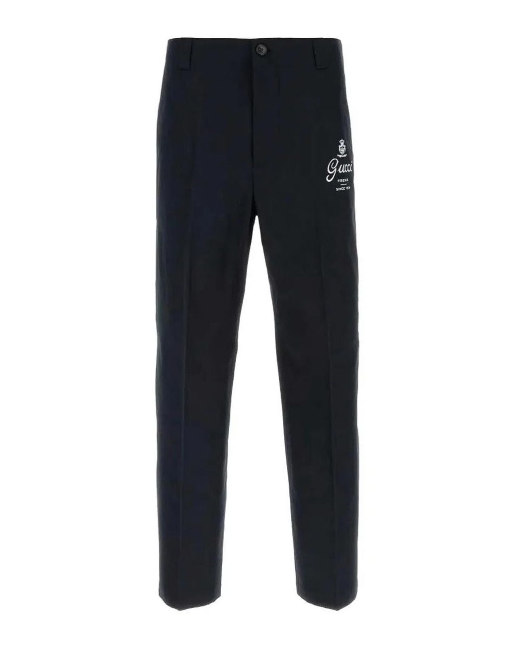 Gucci Blue Cotton Pants for men