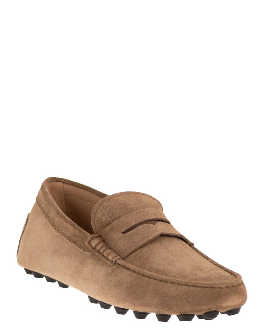 Tod's Brown Suede Moccasin Moccasin for men