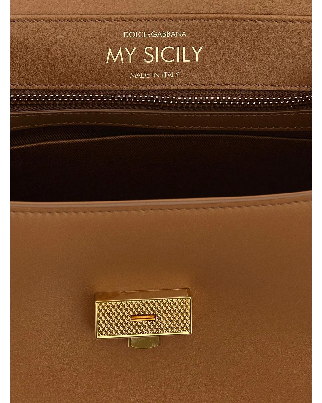 Dolce & Gabbana Brown 'My Sicily' Small Handbag