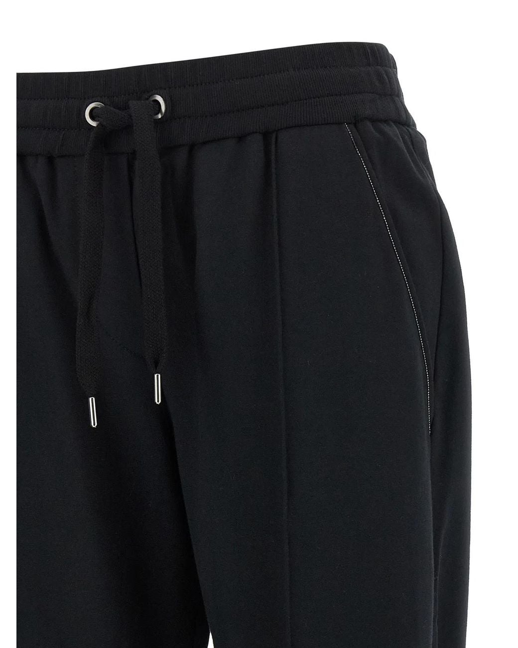 Brunello Cucinelli Blue Light Stretch Cotton Track Joggers