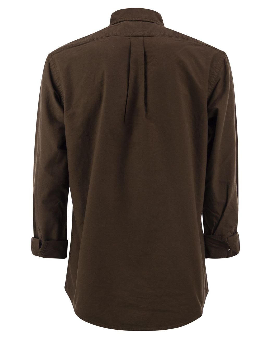 Polo Ralph Lauren Brown Cotton Shirt With Embroidered Logo for men