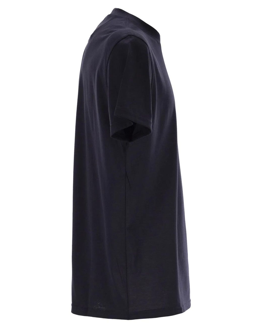 PT Torino Black Silk And Cotton Jersey Knit for men