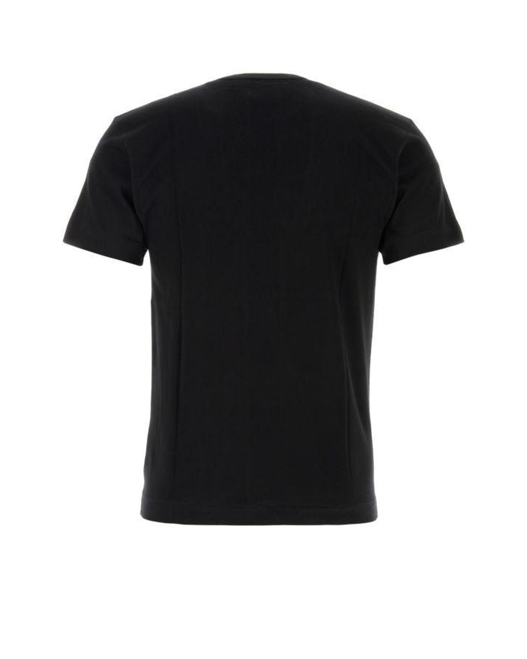 COMME DES GARÇONS PLAY Black Tshirt Small Emblem for men