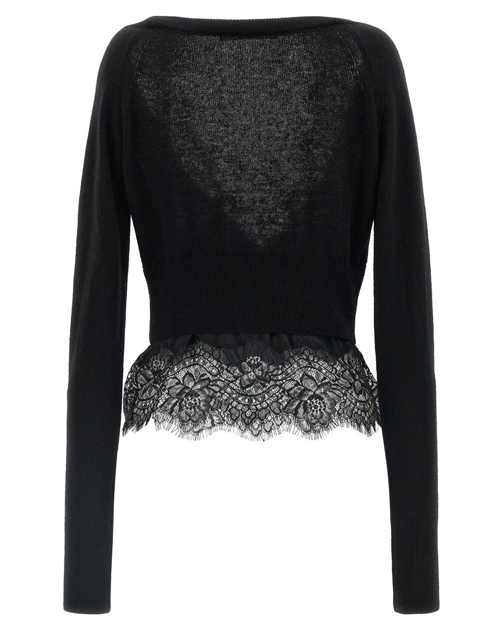 Ermanno Scervino Black Lace Cardigan