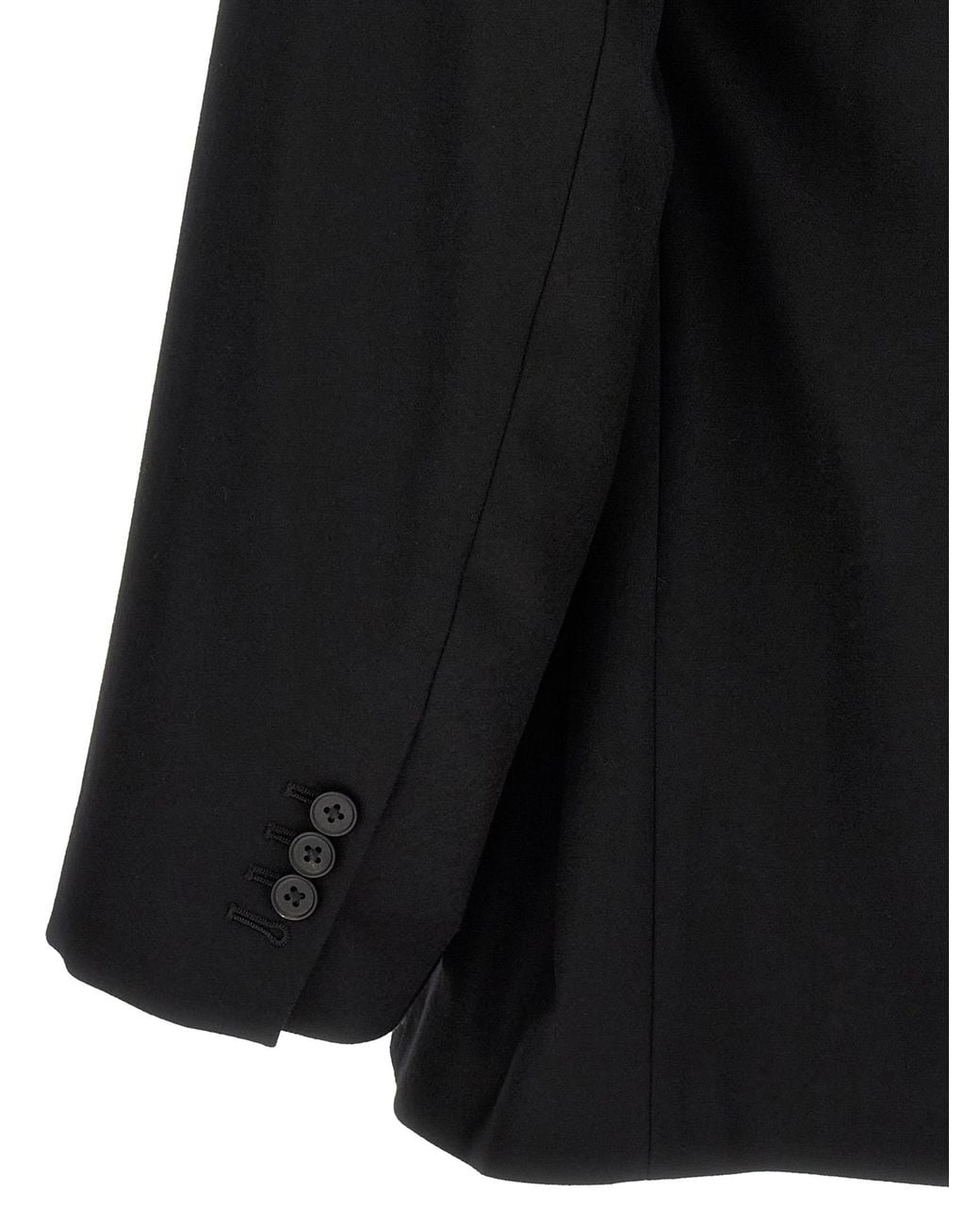 Ssstein Black Flannel Belted Blazer for men