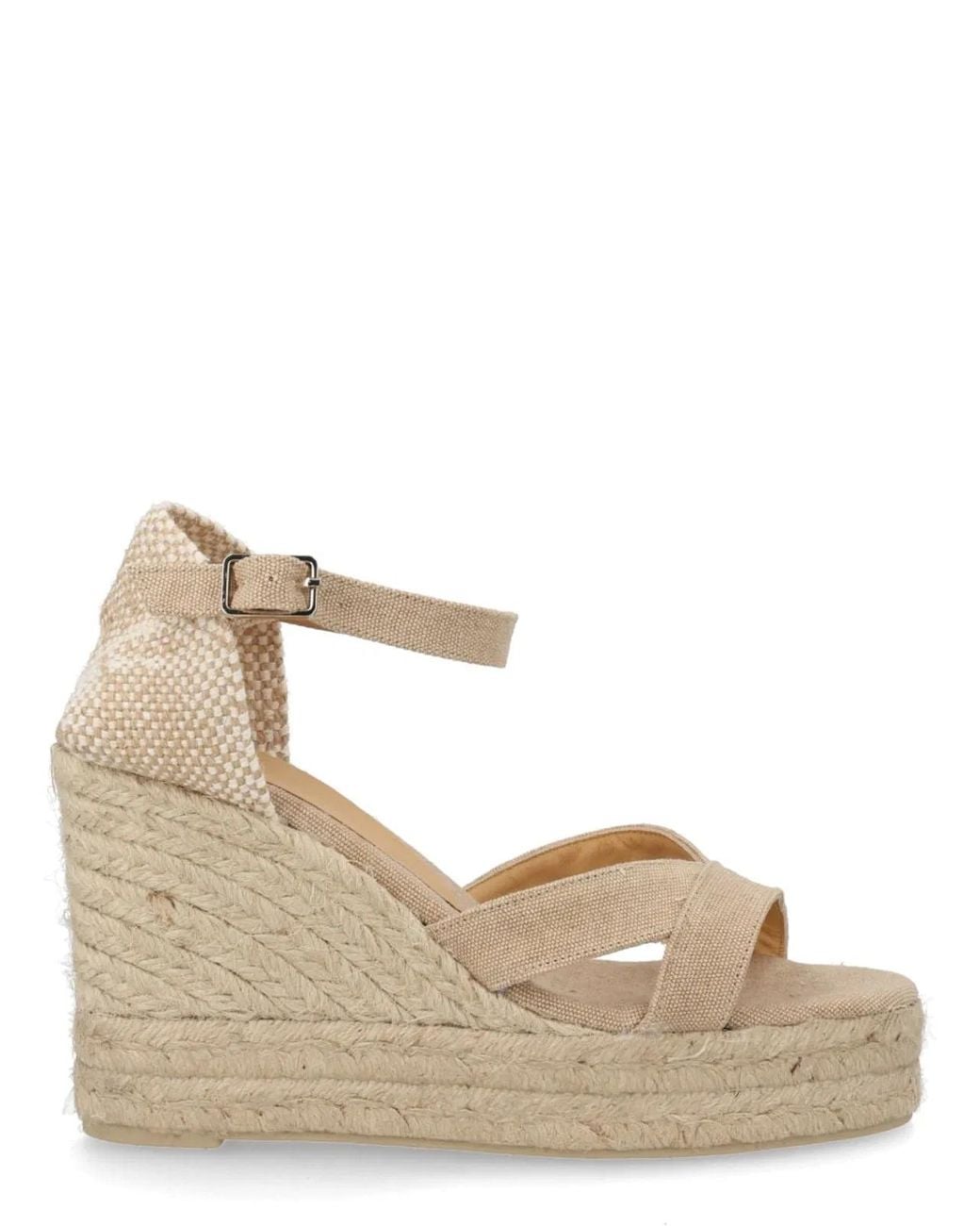 Castaner Natural Woven Bruna Wedges
