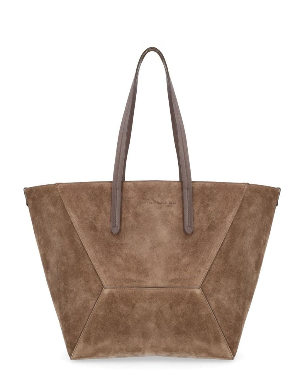 Brunello Cucinelli Brown Maxi Shopping Bag