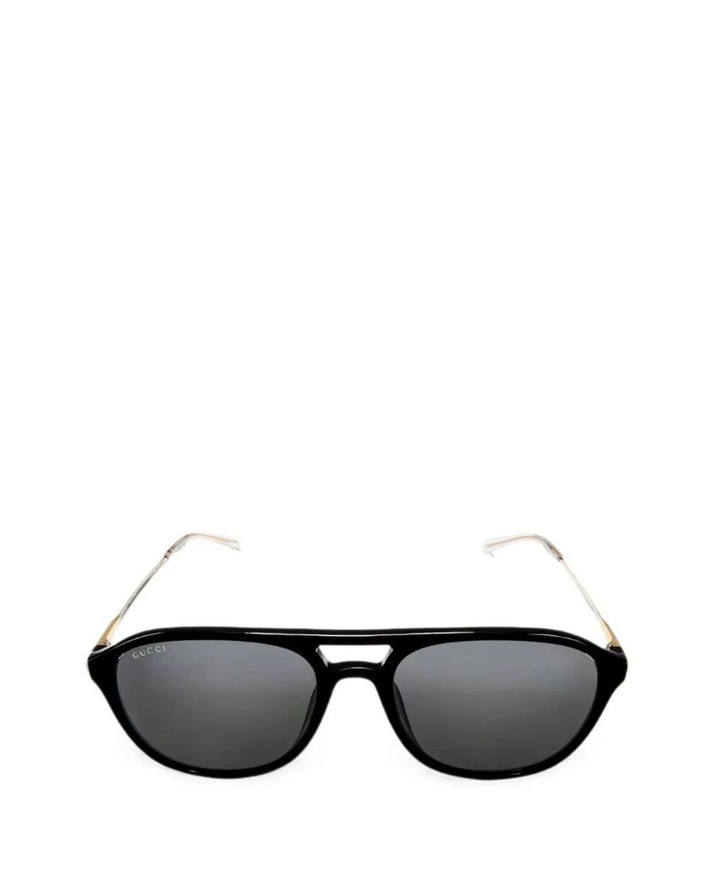 Gucci Black Rectangular Frame Polarized Sunglasses