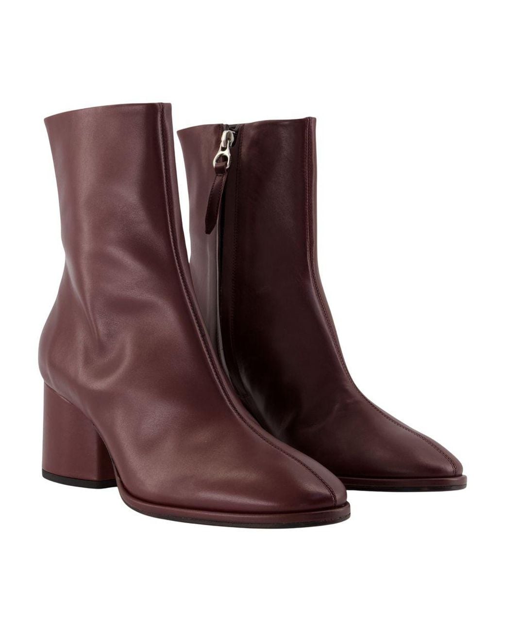 Aeyde Purple Ayla Ankle Boots
