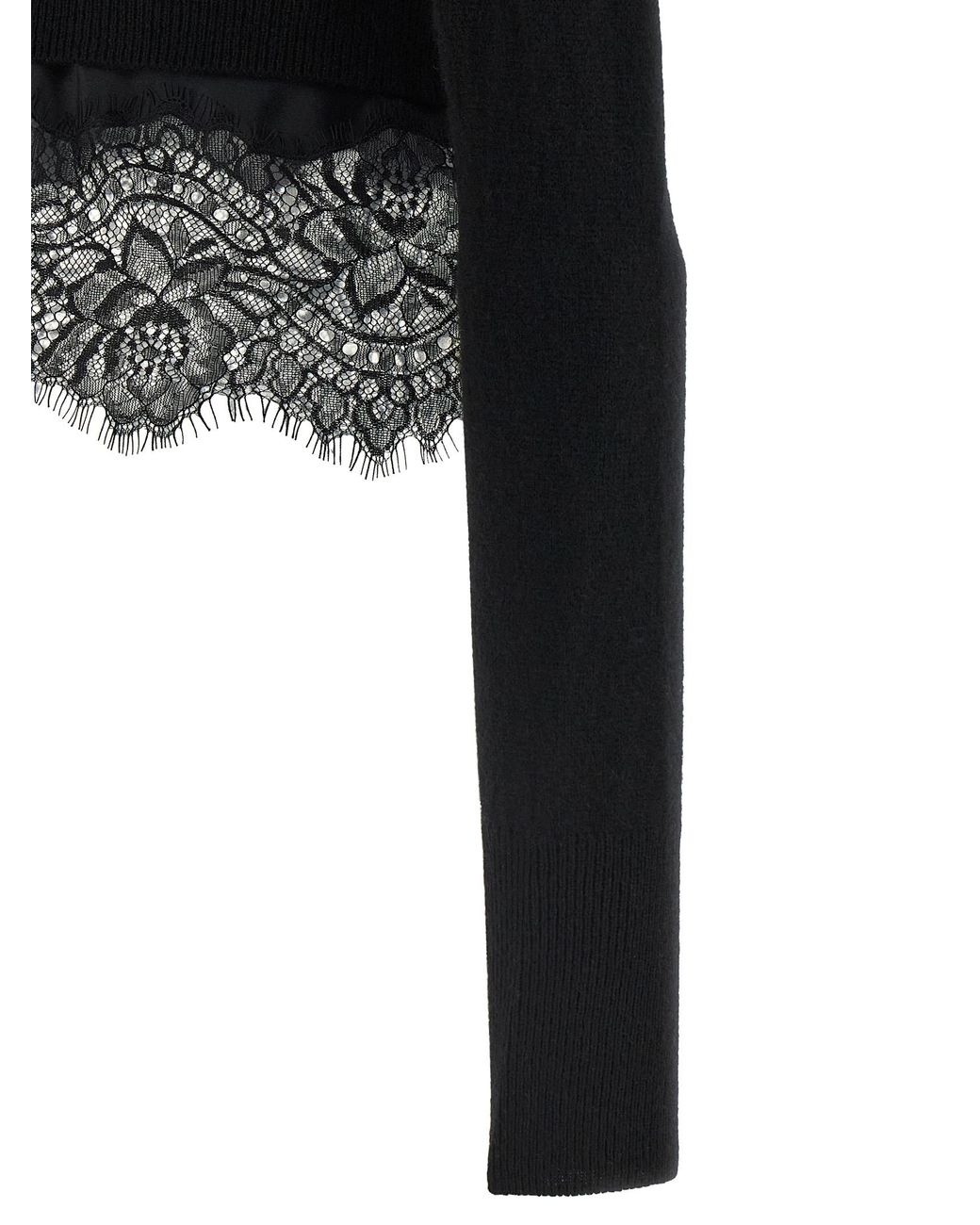 Ermanno Scervino Black Lace Cardigan