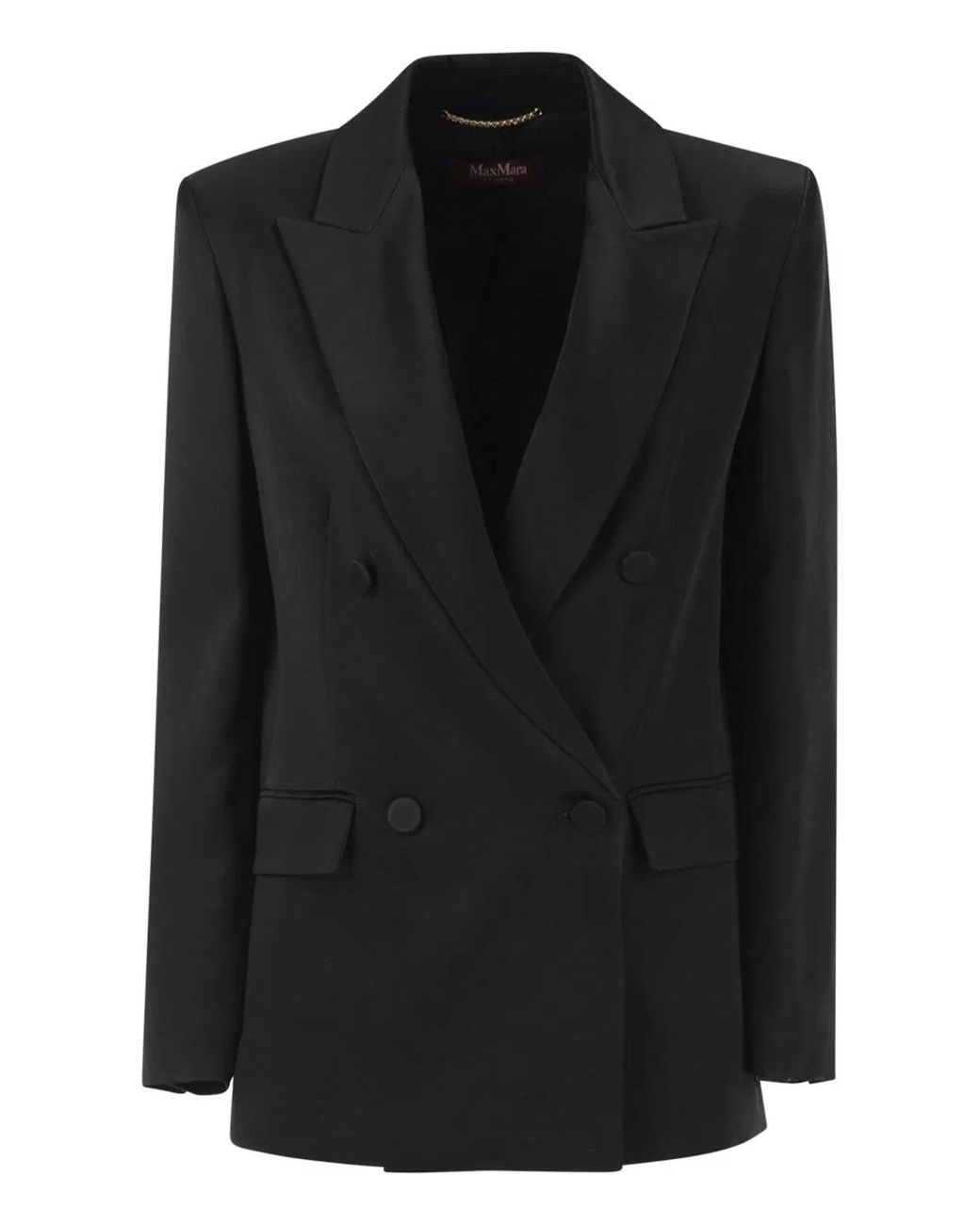 Max Mara Black Msearca – Double-Breasted Blazer