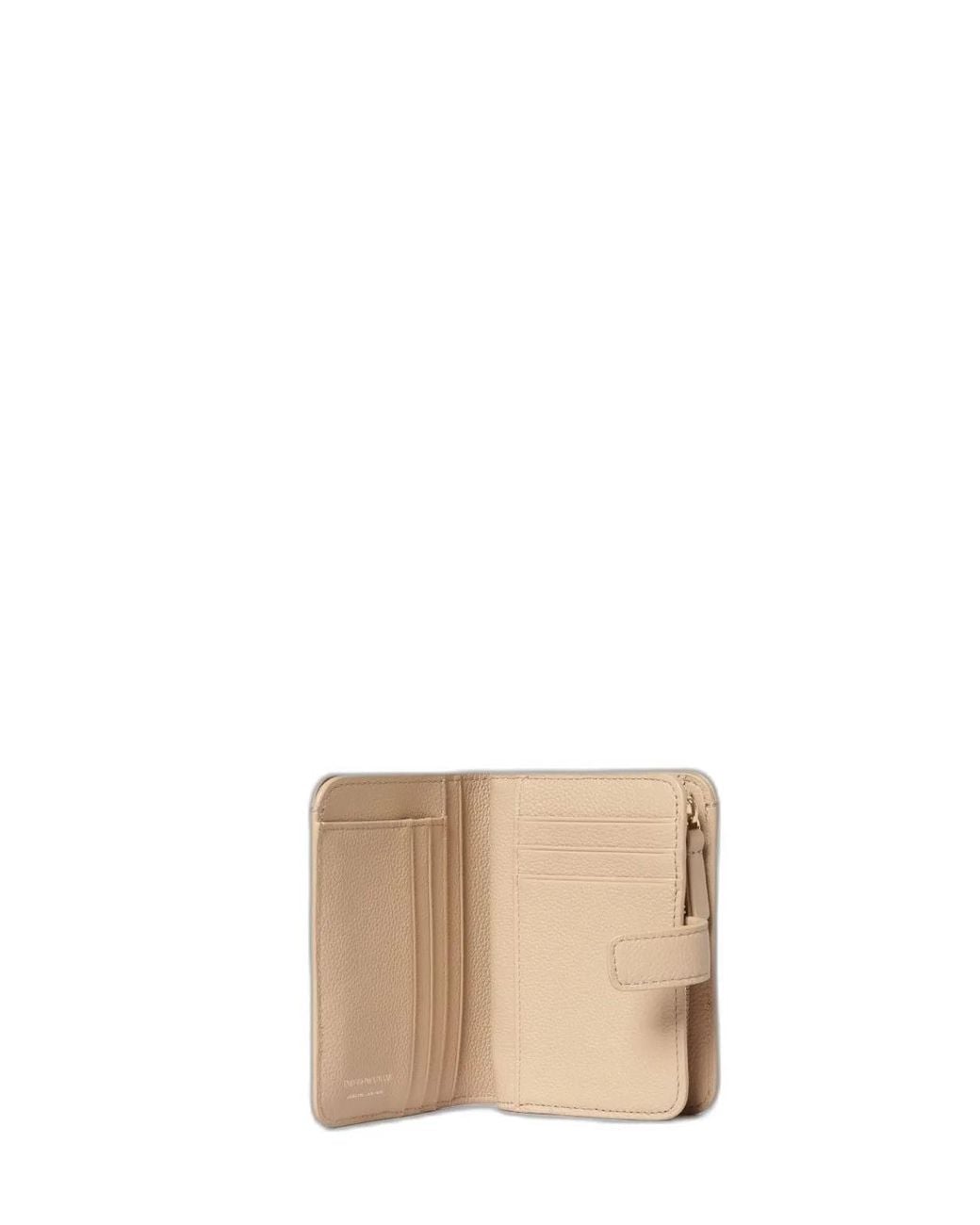 Emporio Armani Natural Leather Bifold Wallet