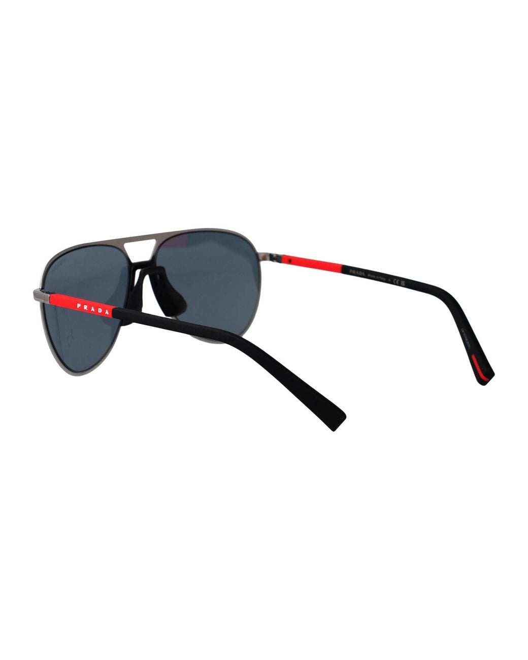 Prada Linea Rossa Blue Metal Sunglasses for men