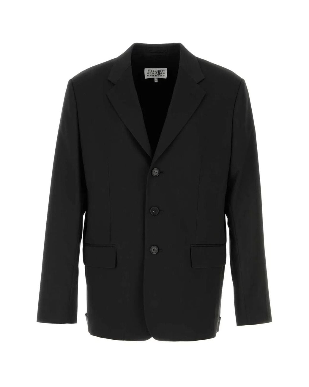 MM6 by Maison Margiela Black Jersey Blazer for men