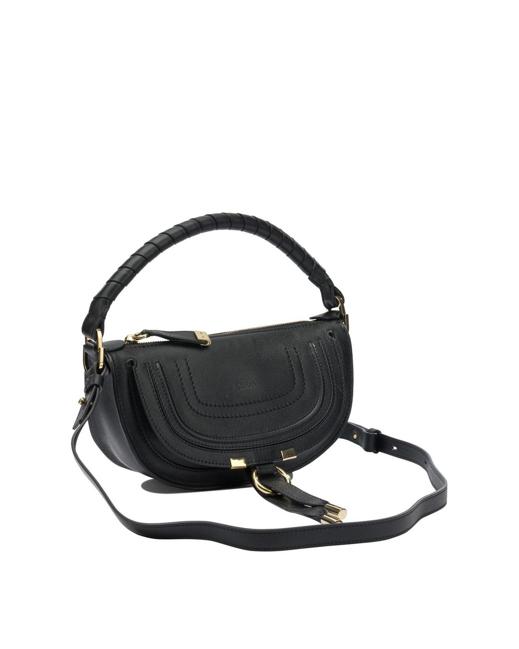 Chloé Black Mini Marcie Shoulder Bag