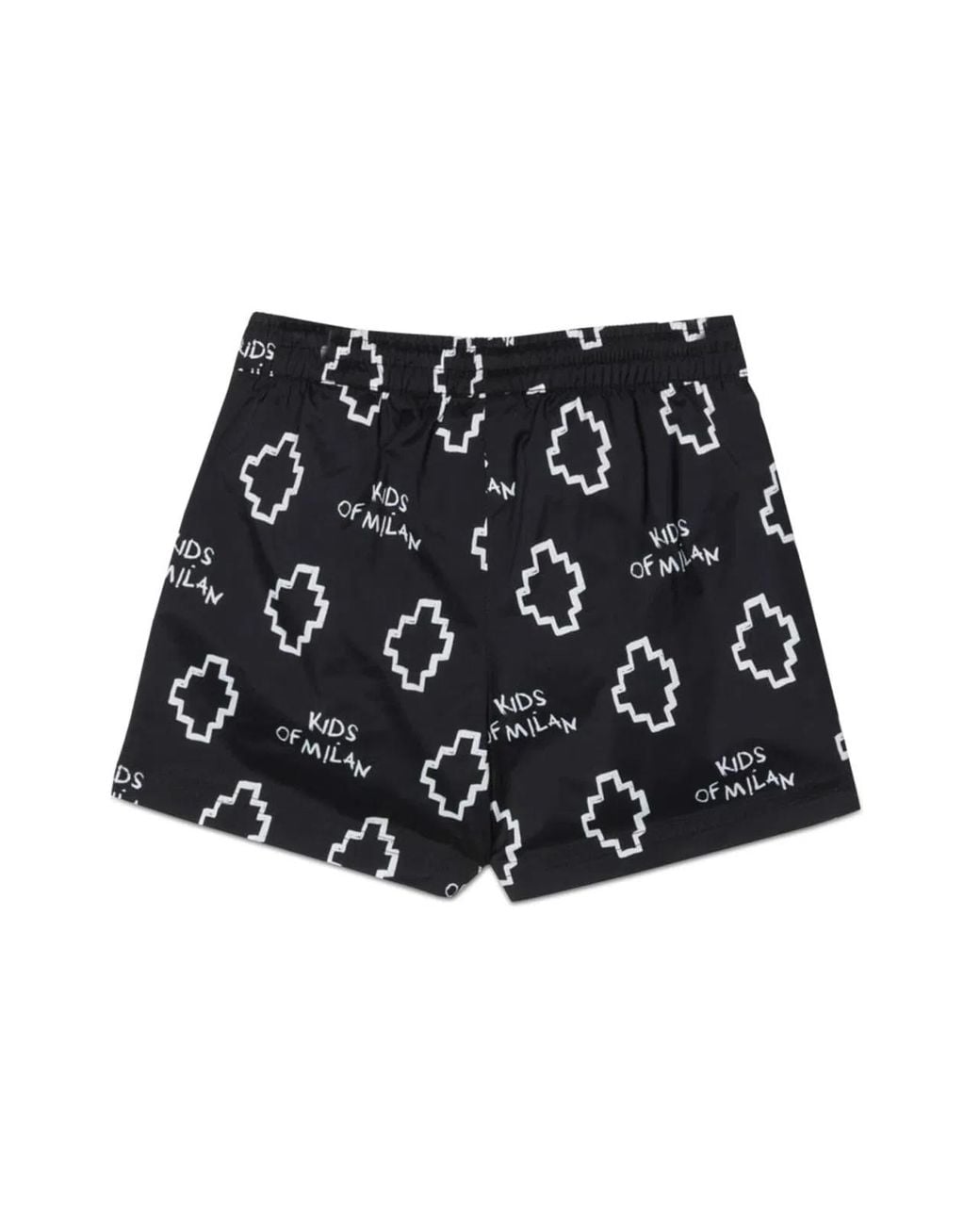 Marcelo Burlon Black Marcelo Burlon County Of Milan Basic Logo Aop Beachwear Shor