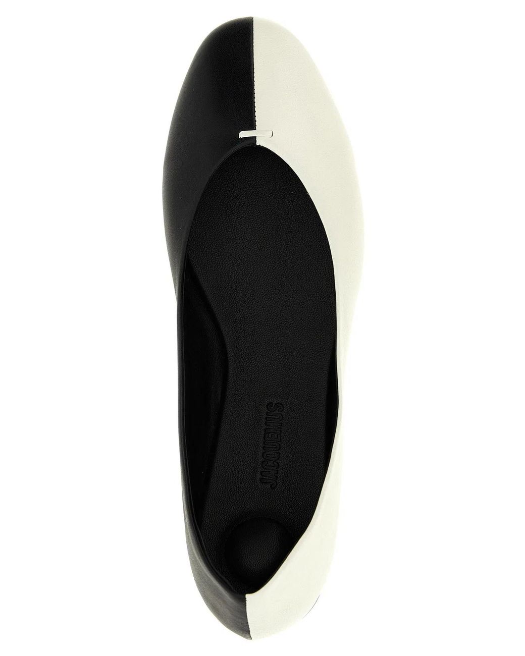 Jacquemus White 'Les Ballerines Ovalo' Ballet Flats