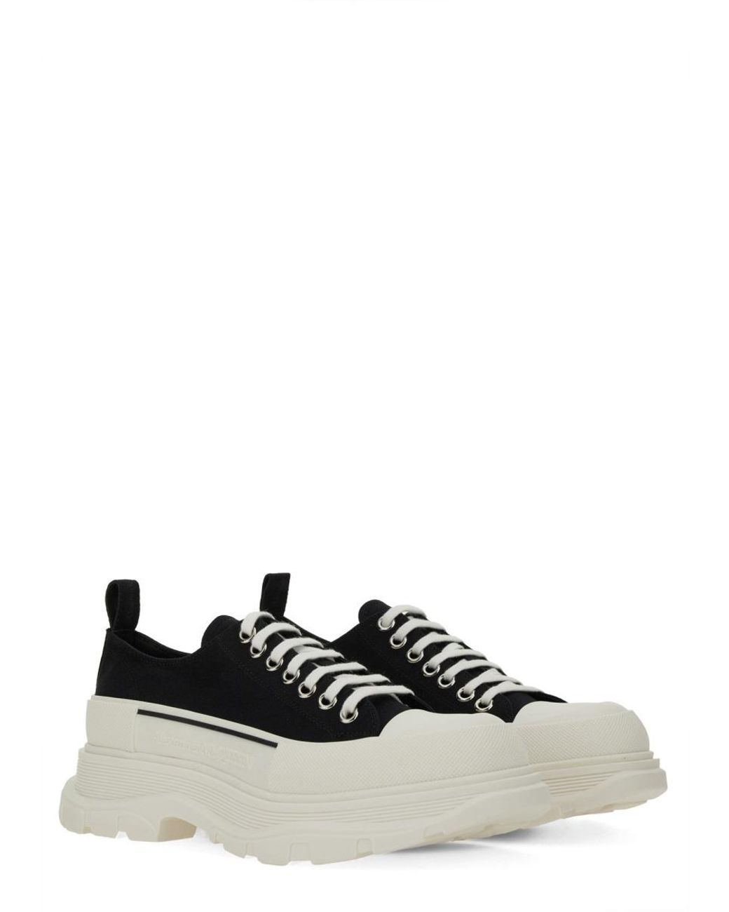 McQueen White Tread Slick Sneakers for men
