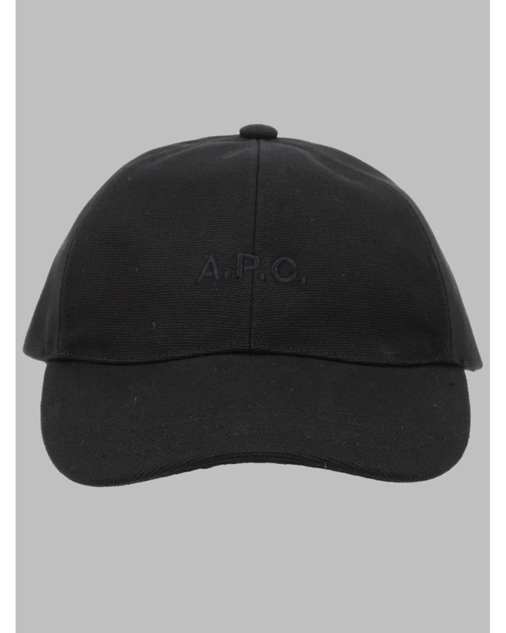 A.P.C. Black Cappello Da Baseball "Charlie" for men