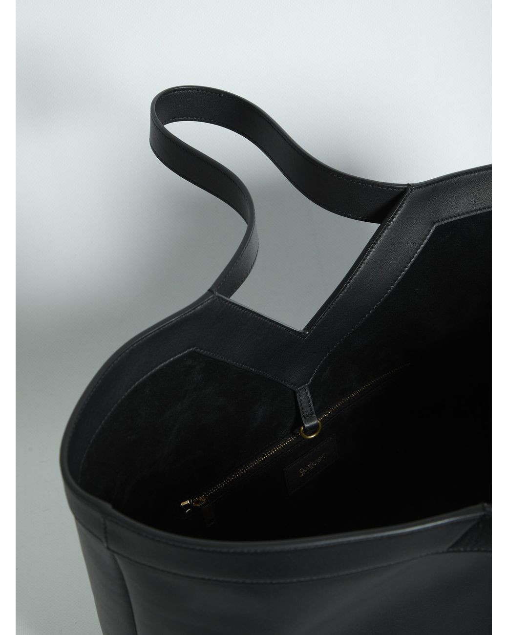 Saint Laurent Black Small Y Tote Bag