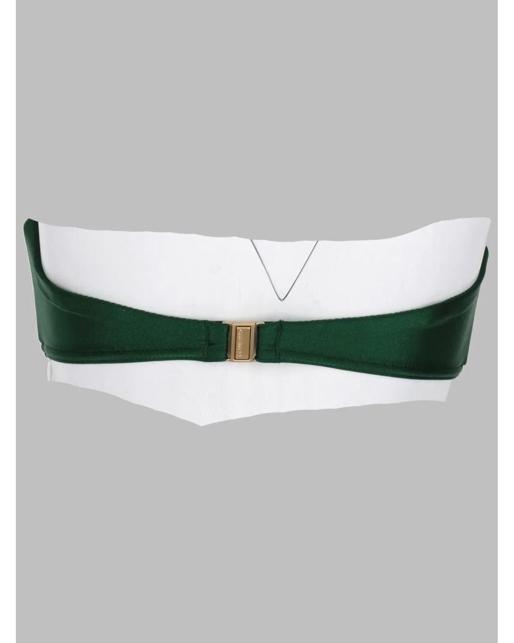 Zimmermann Green Floral Bandeau Bra