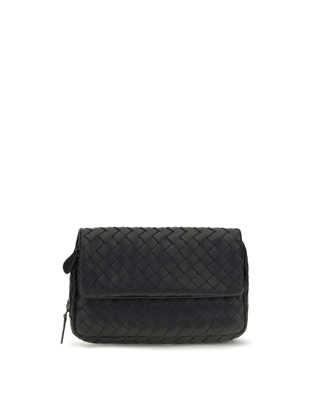 Bottega Veneta Black Intrecciato Shoulder Bag