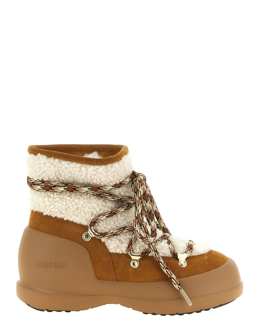 Moon Boot Brown 'Mezzaluna' Ankle Boots
