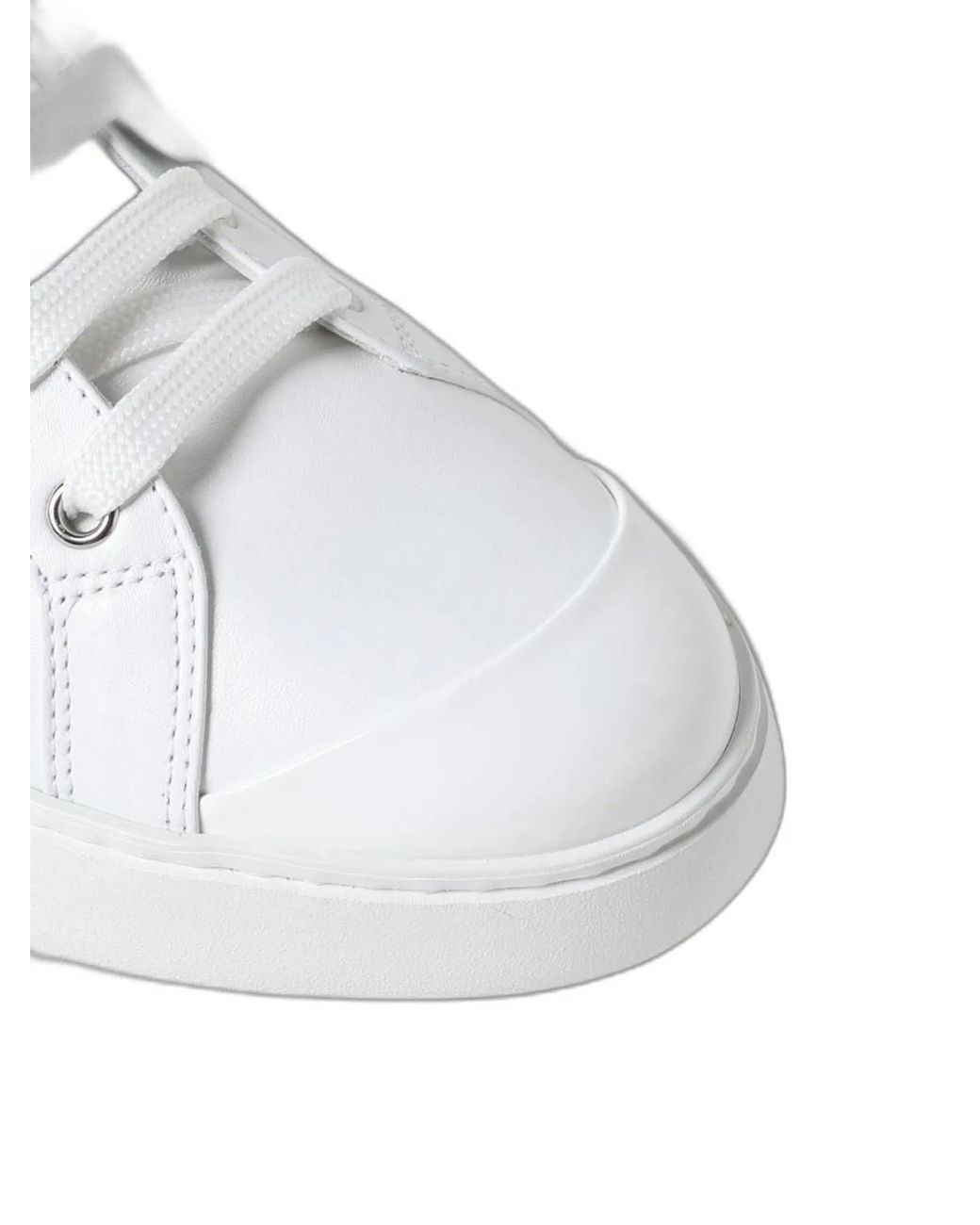 Roger Vivier White Leather Viv' Skate Sneakers