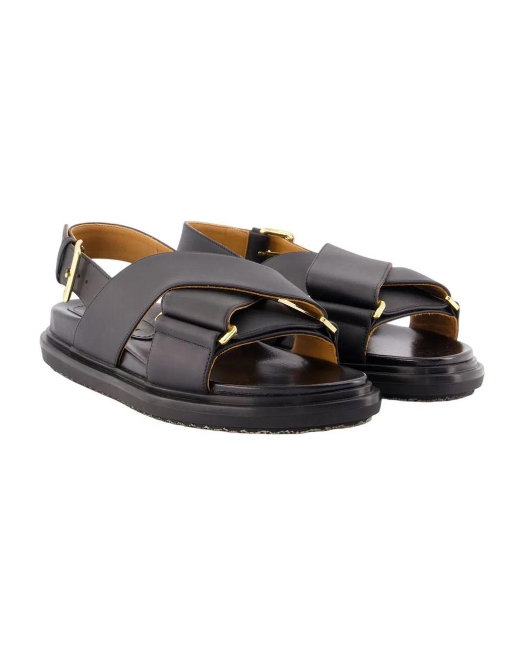 Marni Blue Fb Criscross Sandals