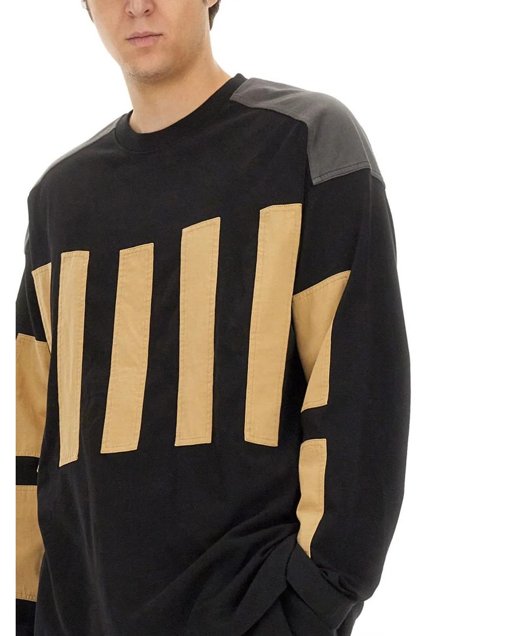 Dries Van Noten Black Cotton Sweatshirt for men
