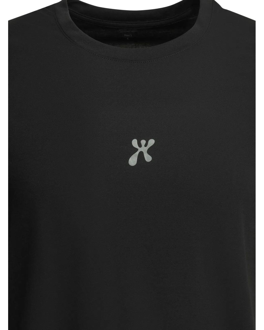 Houdini Sportswear Black Pace Air Message Recycled Polyester Crewneck T-Shirt for men