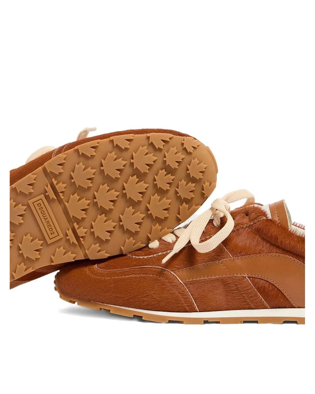 DSquared² Brown Dc-642 Leather Sneakers for men