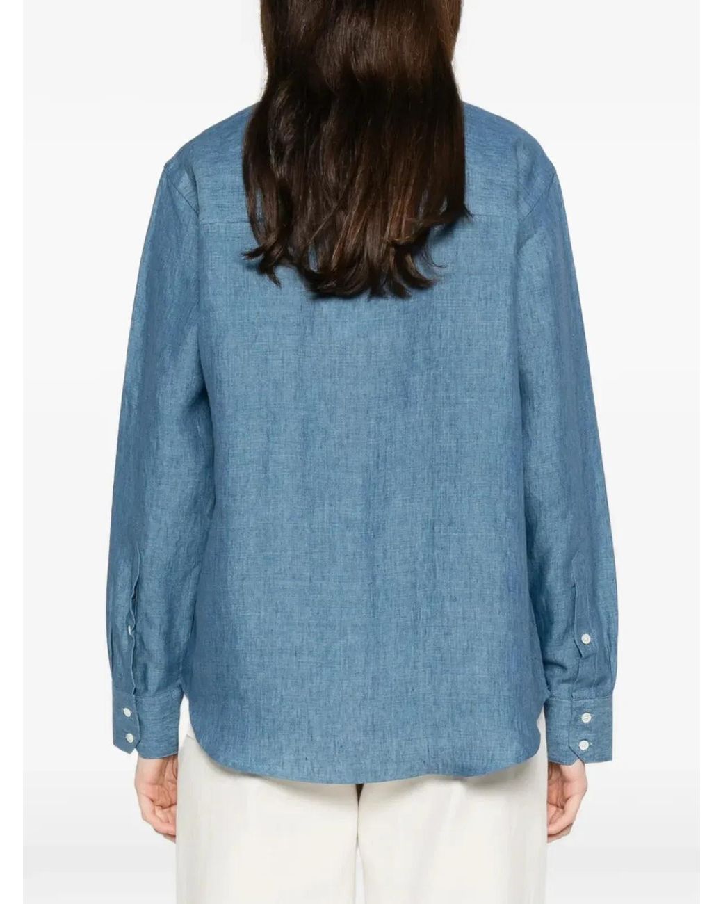 Rohe Blue Classic Chambray Shirt