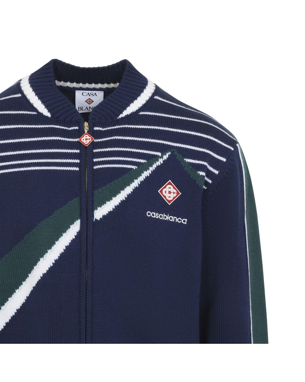 Casablanca Blue Pyramid Jacquard Jacket for men