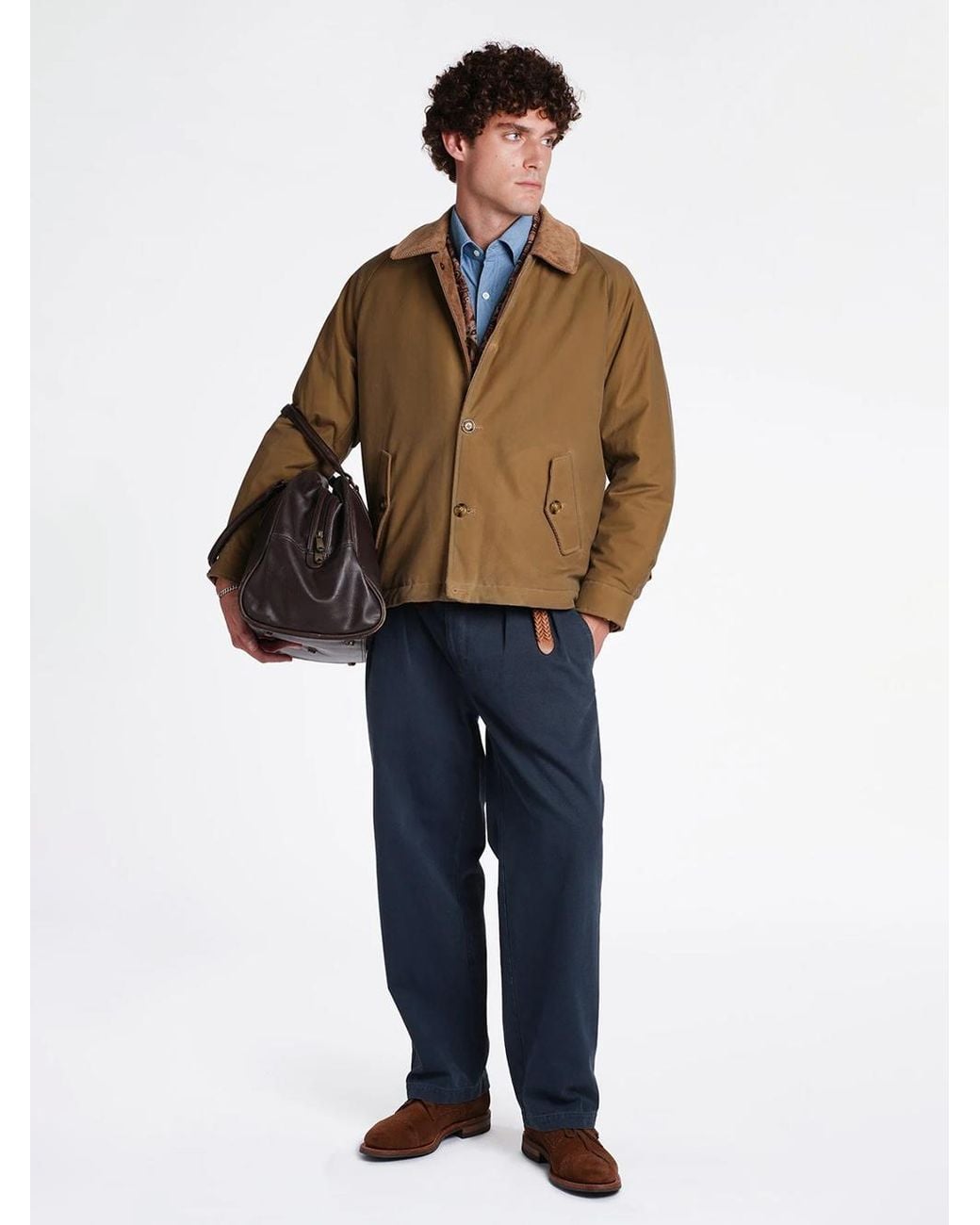 Baracuta Natural Giacca "Deck" Cerata for men