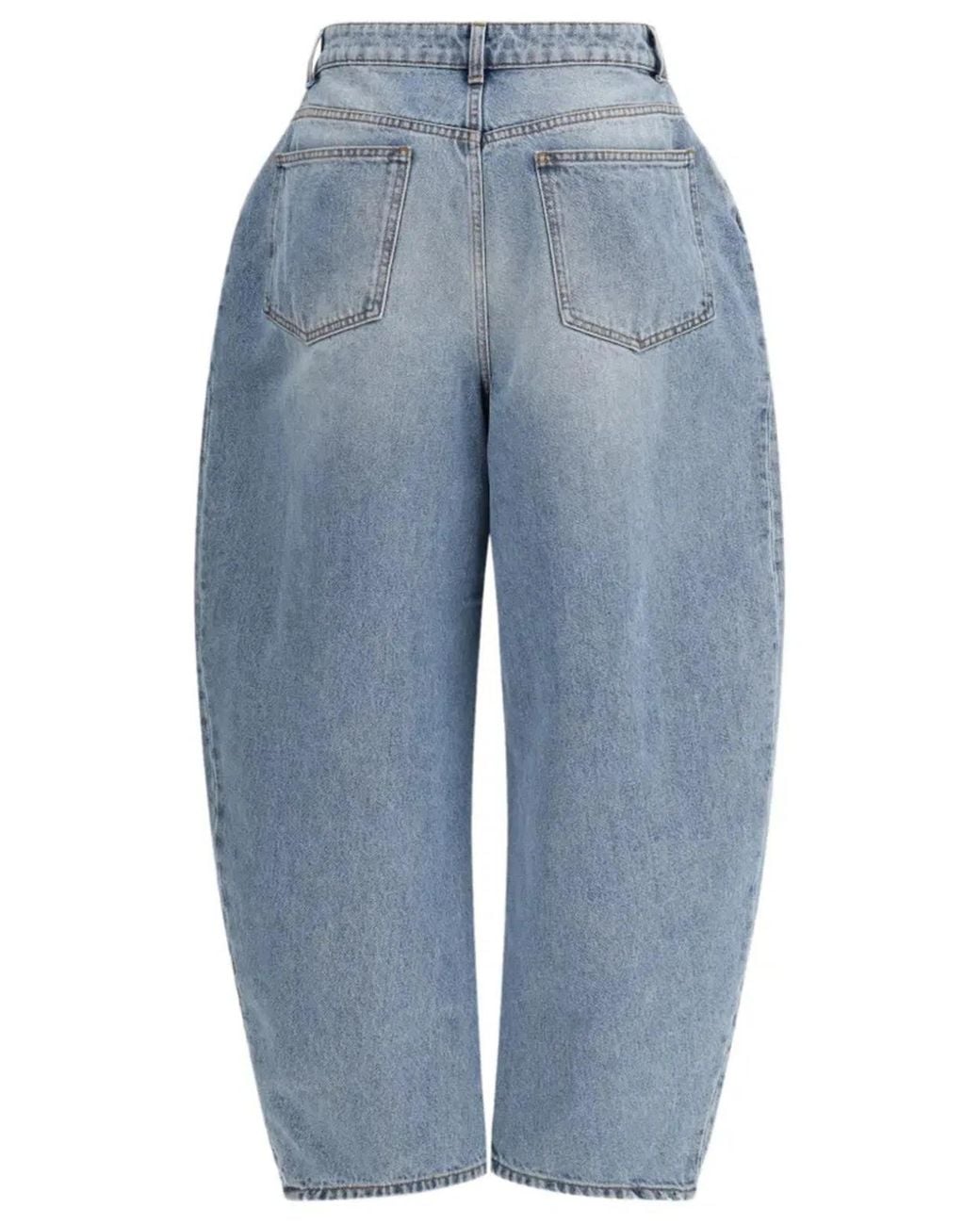 Rohe Blue Sculptural Denim Trousers