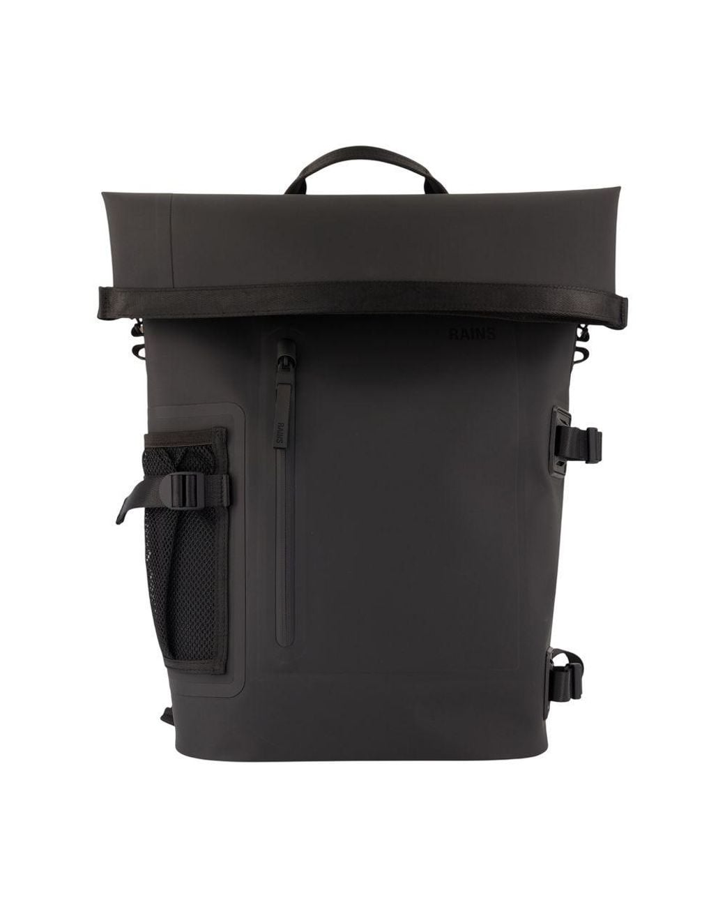 Rains Black Deepwater Rolltop Rucksack Large W4