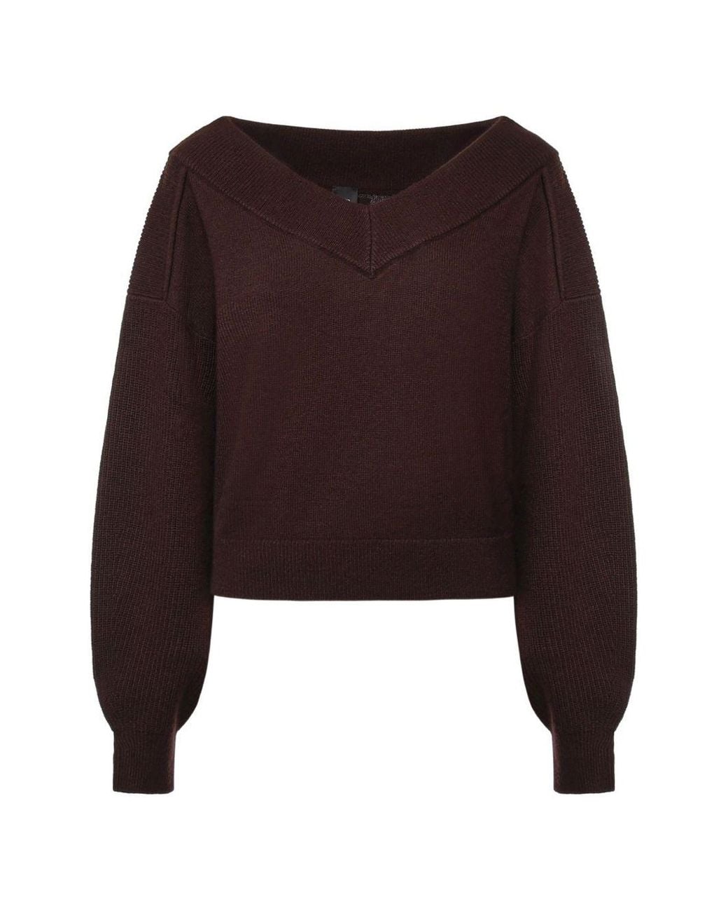 Pinko Brown Wool Sweater