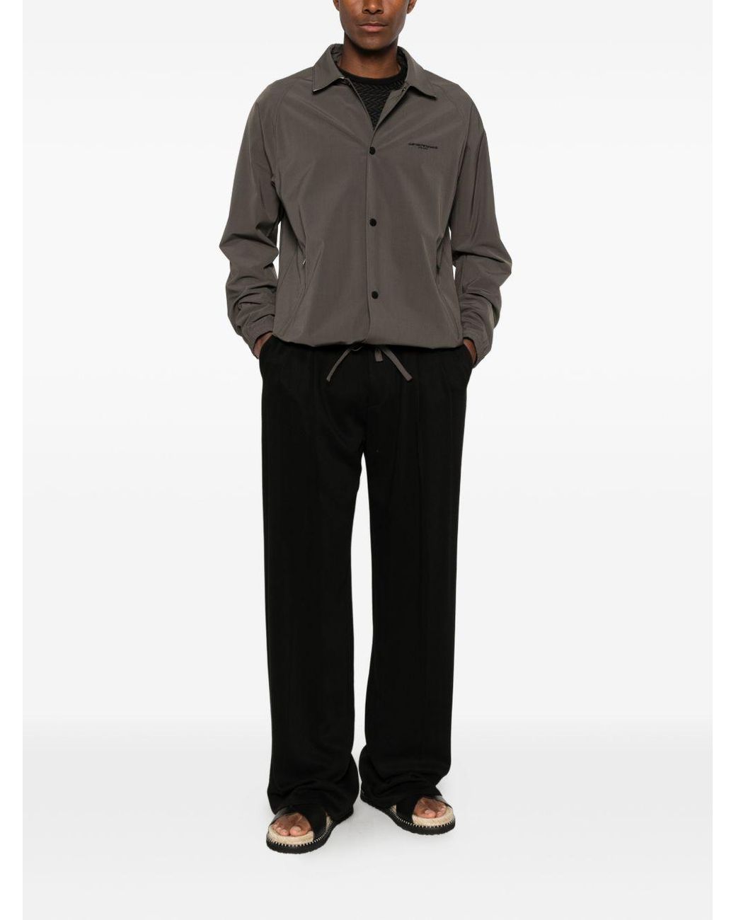 Emporio Armani Brown Coats Polyester for men