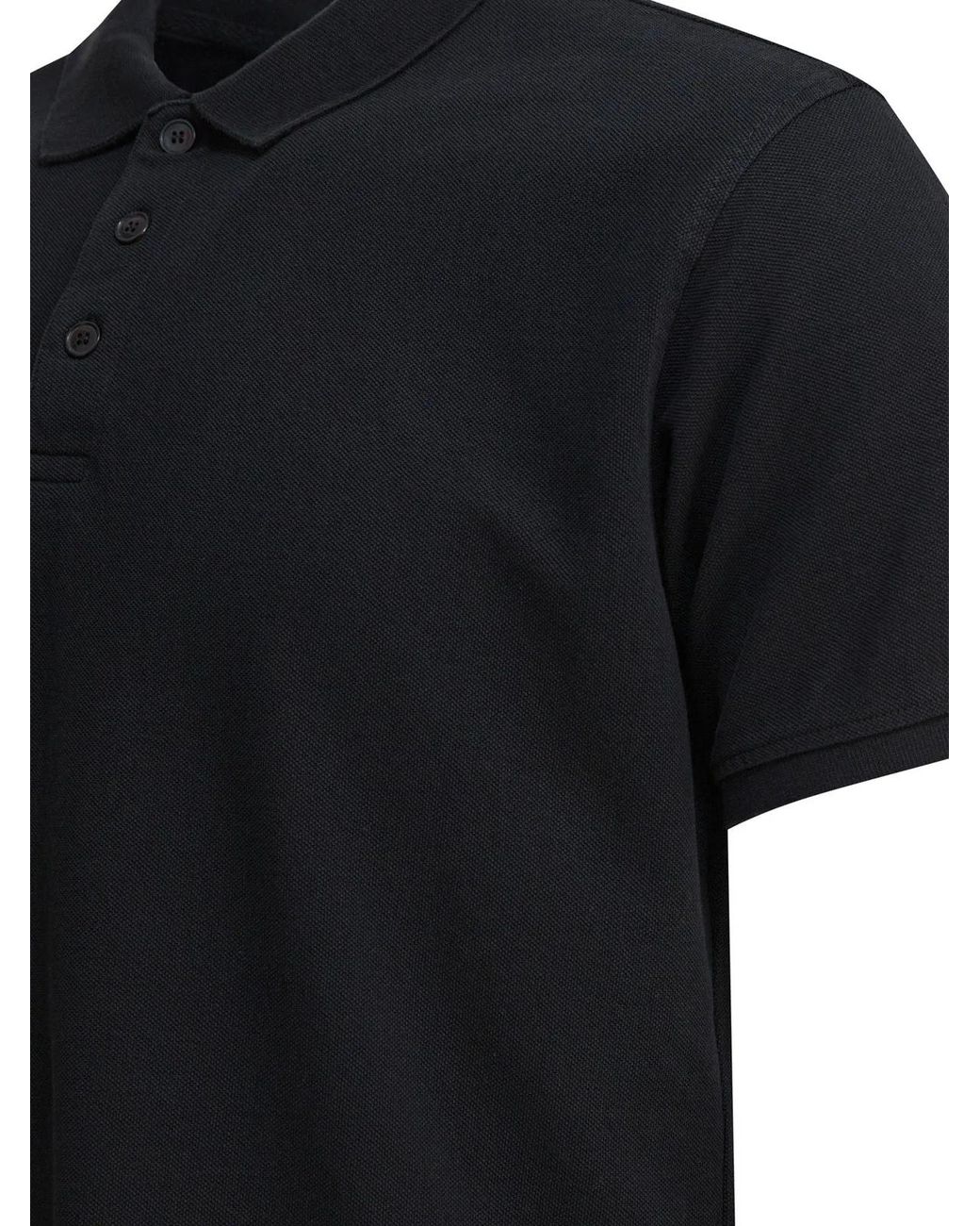 Altum Black Cotton Polo Shirt for men