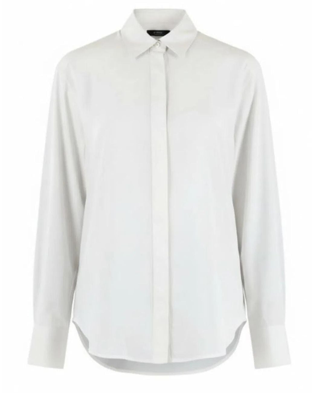 Pinko White Gathered Shirt