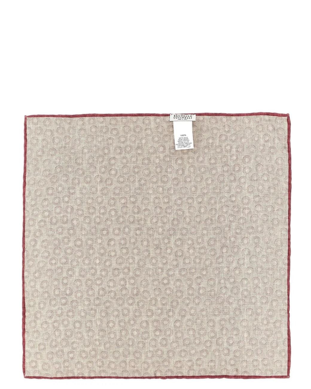 Brunello Cucinelli Red Polka Dot Pocket Clutch Bag for men
