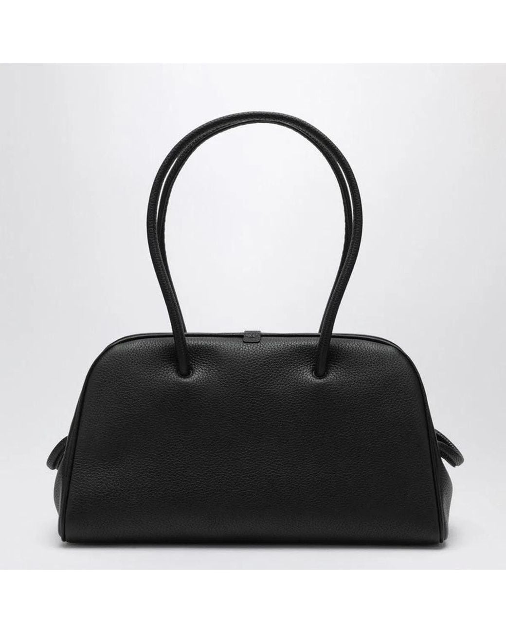 Jacquemus Black Bowling Bag Leather Tourism