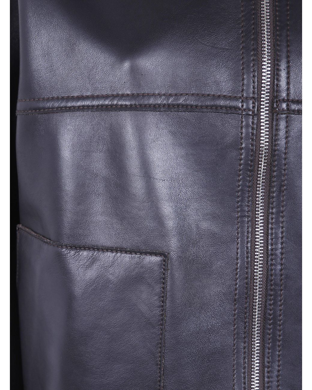 The Jackie Leathers Blue "Guya" Reversable Leather Jacket