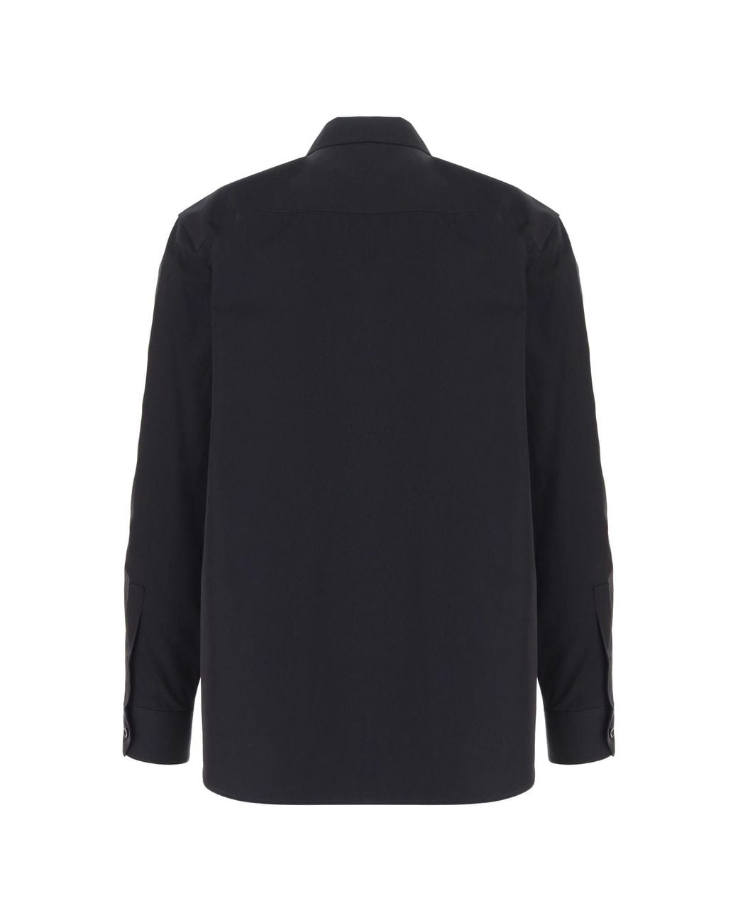 Saint Laurent Blue Slim Zip-Up Shirt for men