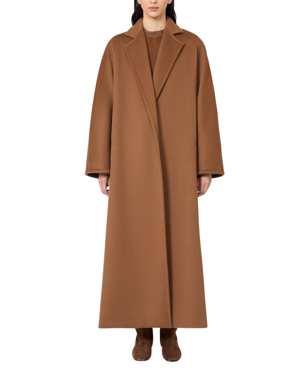 Max Mara Brown Long Cashmere Coat