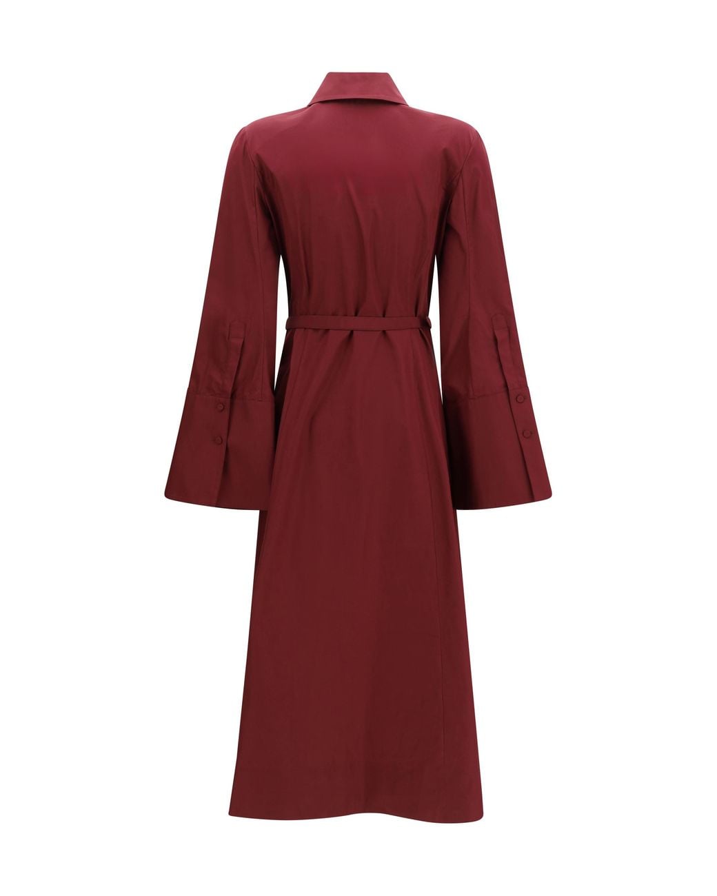 Gabriela Hearst Red Maxi Shirtdress Carmina