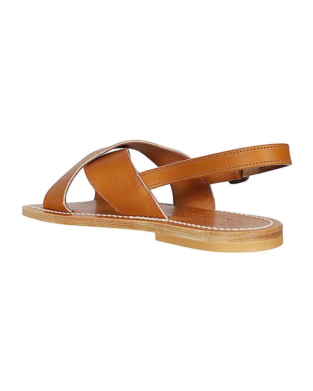 K. Jacques Brown Osorno Leather Sandals