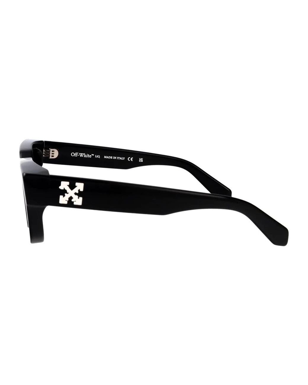 Off-White c/o Virgil Abloh Black Shiny Acetate Sunglasses